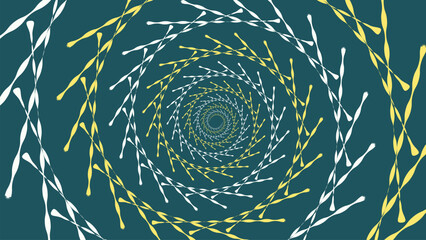 Wall Mural - Abstract creative spiral simple background. This minimalist design is perfect background for any project. This creative line art can be used as a banner or logo.