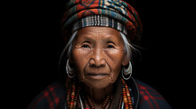 Portrait Of Akha Senior Woman In The Thailand