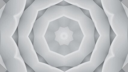 Poster - Abstract grey spreading star into all the sides. Design. Hypnotic moving monochrome star.