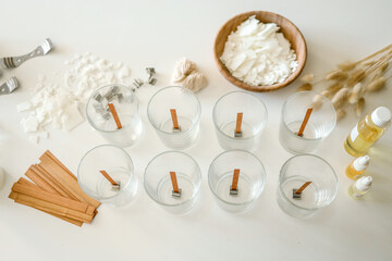 Wall Mural - Tools for making candles in a workshop