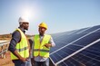 © I.M.A.G.I.N.E.A.I - electrical engineers in a solar panel plant working