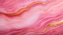 Pink And Gold Marble Ink Painting Texture Luxury Background Banner