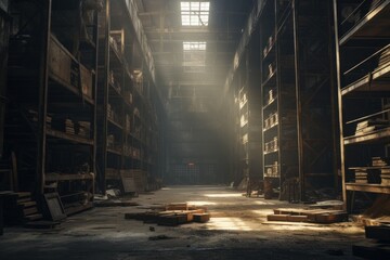 Poster - A spacious room filled with an extensive collection of books. This image can be used to represent knowledge, education, libraries, reading, and scholarly pursuits.