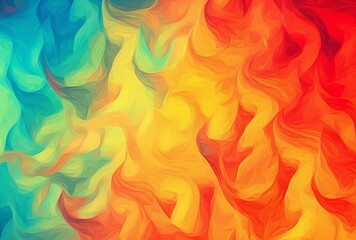 Sticker - AI generated illustration of a vibrant and abstract background of swirling colors