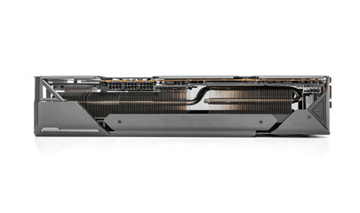 Aufkleber - Powerful modern video card on a white background.