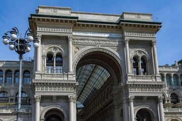 Sticker - The galleria Vittorio Emanuel in Milan, Italy