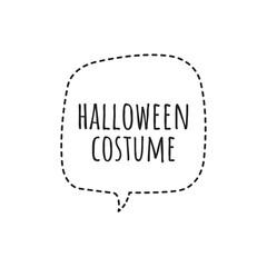 Canvas Print - ''Halloween Costume'' Lettering