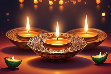 illustration of diwali festival background illustration of diwali festival background vector illustration of diwali background