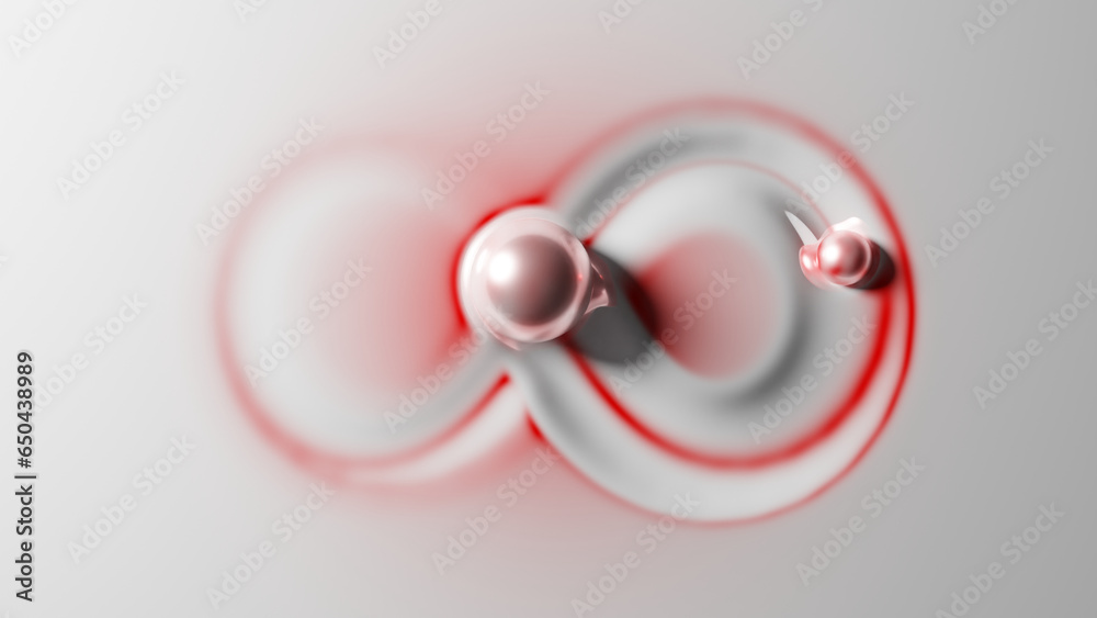 3d rendering, abstract background. A creamy surface on which, as on a ...