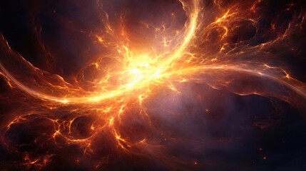 Wall Mural - in this captivating space image, cosmic plasma undulates as if alive, revealing intricate patterns a