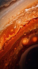 Wall Mural - a striking snapshot of jupiters enigmatic great red spot, a massive atmospheric storm set against a 