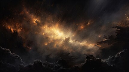 Wall Mural - soft, gentle strokes of tered light illuminate the seemingly empty expanse of space, courtesy of the