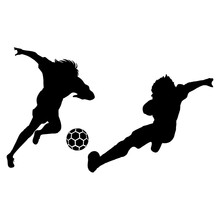 Silhouette Of A Jumping Child