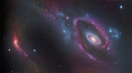 Wall Mural - Capture details from the Milky Way galaxy up close in the universe with stars shining in space at night. And the cosmic dust behind is clearly increasing. Generative AI 