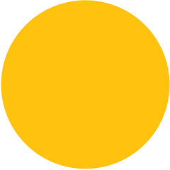 Poster - Digital png illustration of yellow circle with copy space on transparent background