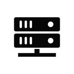 Poster - Network server storage vector icon