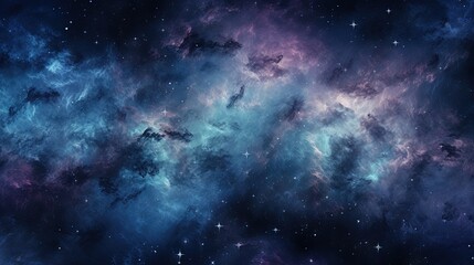 Wall Mural -  a very large space filled with stars and a lot of clouds.  generative ai