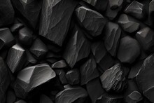 Black Stones Background Generated By AI Technology