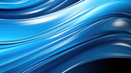 Fototapete - 3d abstract blue background.