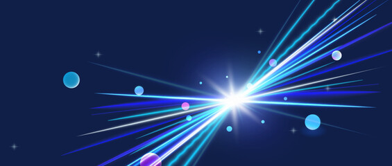 Wall Mural - light background of explosion