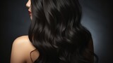 Beautiful black hair highlights, Background style, The black hair highlights be subtle and well-blended.