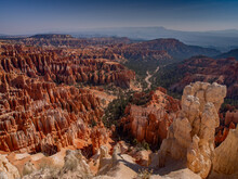 Southwest Usa Bryce Canyon National Park (a Rocky Town Of Red-rose Towers And Needles In A Closed Amphitheater)