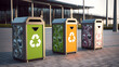 Recycling Bins Sustainable Living

