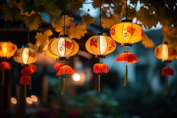 Poster - Chinese lanterns