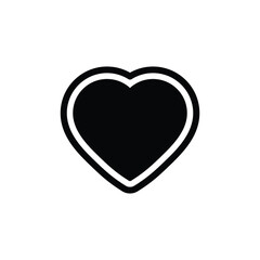 Poster - heart button vector icon love sign