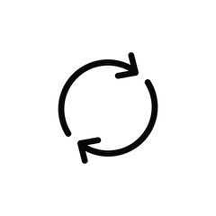 Poster - arrow icon rotate arrows recycling recycle symbol