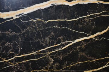 Wall Mural - Abstract black marble texture with golden luxury pattern illustration.
