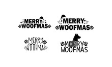 Merry Woofmas,Christmas Dog Lover,Christmas Ornament Design.