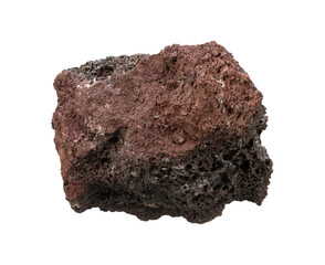 Poster - brown rough boulders isolated element
