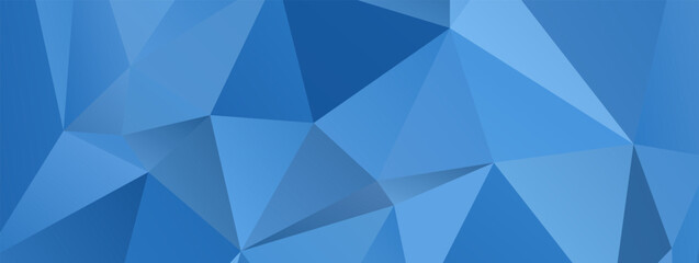 Fototapete - Abstract Blue Triangle Geometric Background, Vector Illustration.
Mosaic of simple shapes in blue white gradient.