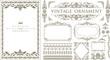 © terentyevner55 - Set of Decorative vintage frames and borders set. Vector design. luxury calligraphic swirls