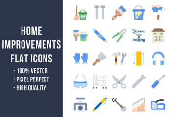 Home Improvements Flat Icons