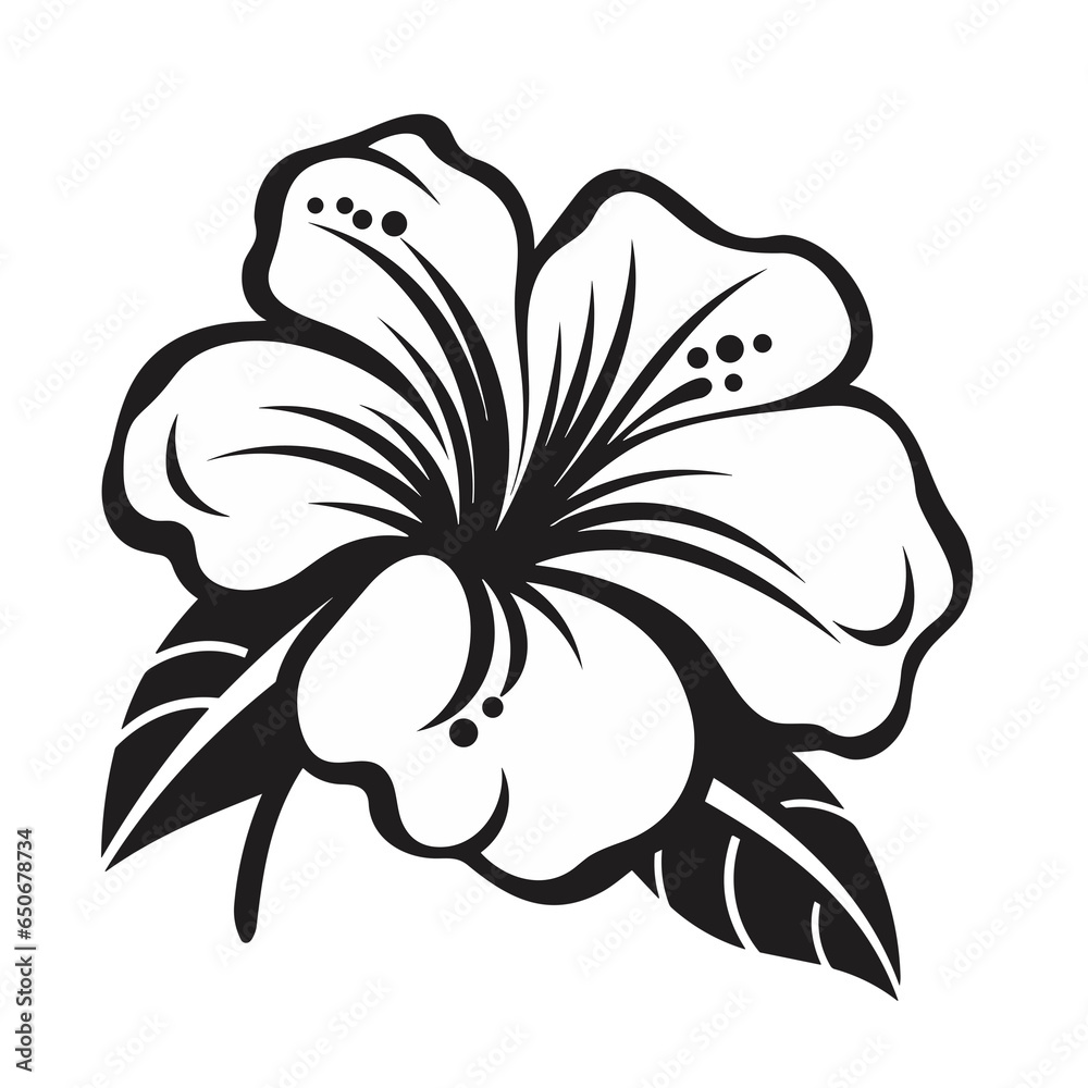 Hibiscus flower vector design Stock Illustration | Adobe Stock