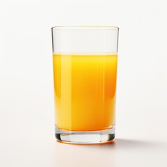 Wall Mural - juice glass on white background