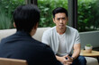 © wolfhound911 - Asian guy get psychological support