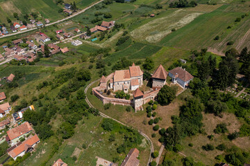 Wall Mural - The fortified church of Alma Vii in Romania