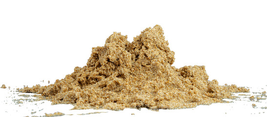 Poster - pile of wet sand isolated