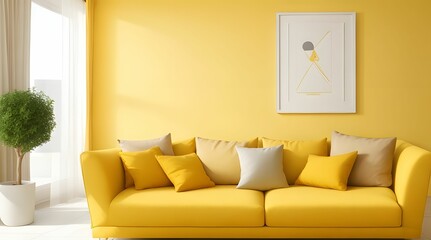 Wall Mural - Modern Living room interior decoration with furniture