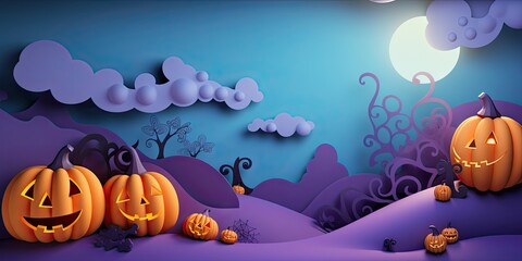 Wall Mural - colorful halloween design Generative AI