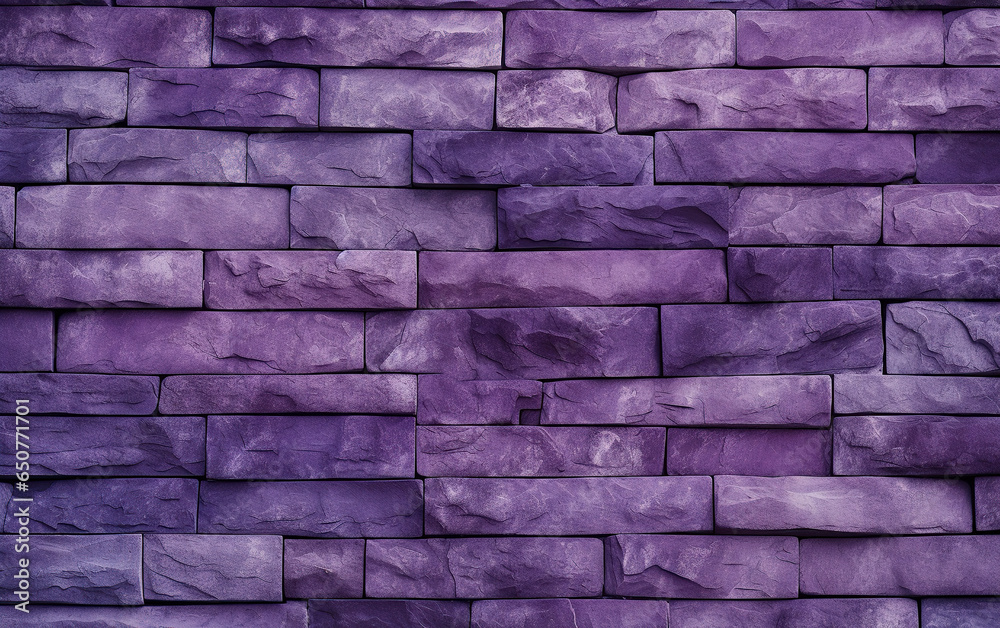 Seamless texture background in the shape of bricks in purple tones ...