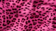 © eireenz - Close-up of pink leopard fur print background. Animal skin backdrop for fashion, textile, print, banner