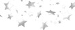 © vegefox.com - Silver star of confetti. Falling stars on a white background. Illustration of flying shiny stars.