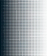 Halftone gradient, halftone dot pattern