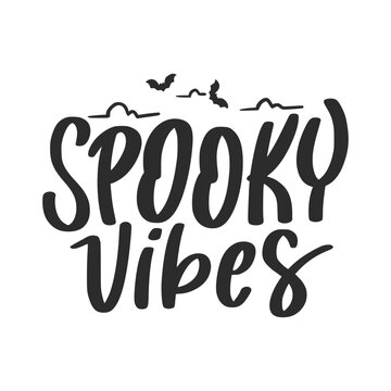 Happy Halloween vector lettering. Holiday lettering for banner. Happy Halloween poster, greeting card, party invitation. Vector illustration.