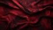 Red marble fabric with streaks of black intertwined with sultry black lace.