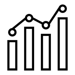 Poster - Chart vector icon 